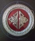 Celtic Red Round Buckle