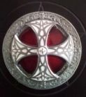 Red and White Norse Cross Buckle
